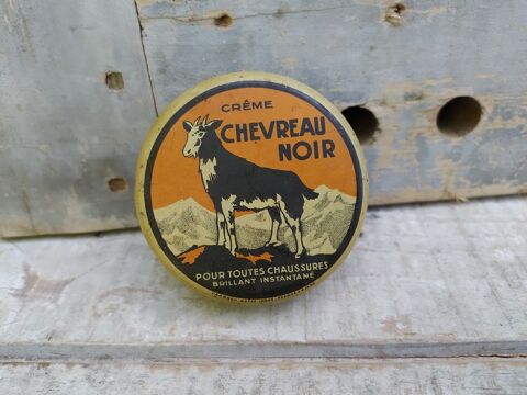 Ancienne Boite Publicitaire Cirage Cr�me Chevreau Noir 
0 Loches (37)