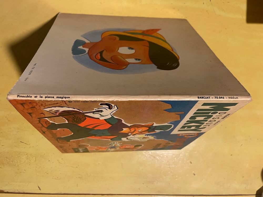 1957 Livre-disque MICKEY PINOCCHIO la pierre magique BARCLAY CD et vinyles