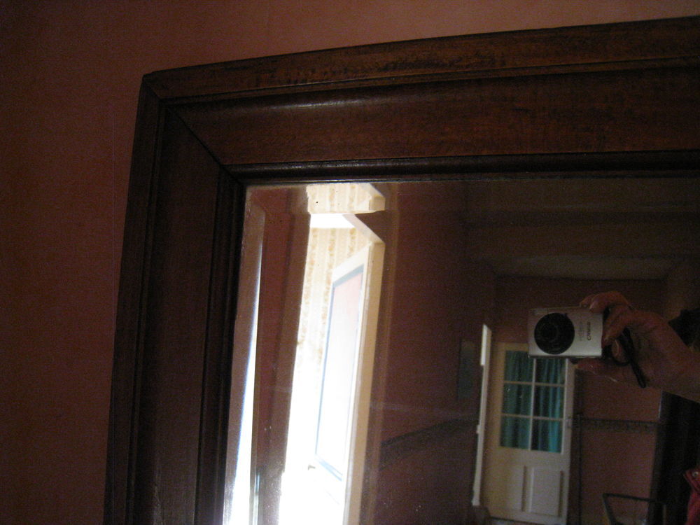 Miroir 18 ieme au mercure biseaut&eacute; Décoration