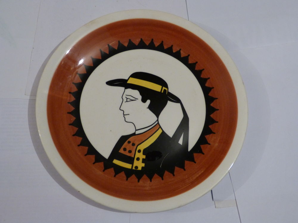 ASSIETTE QUIMPER t&ecirc;te de BRETON 