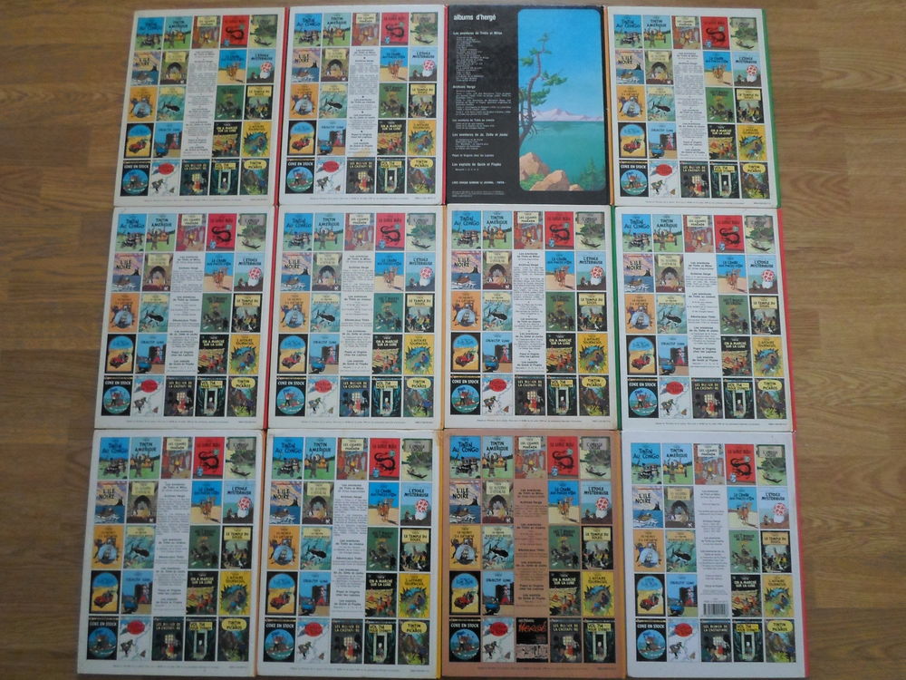 lot de 12 bds TINTIN 