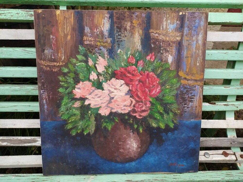 Tableau Bouquet de Fleurs Roses Décoration