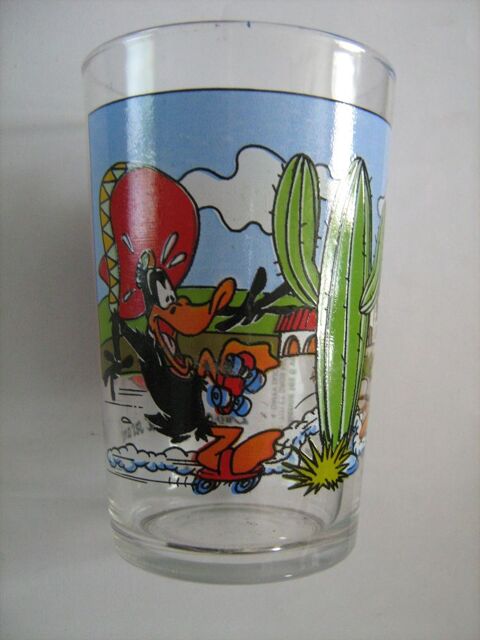 VERRE A MOUTARDE PUBLICITAIRE DECORE BD TV DAFFY ET SPEEDY G 3 Brest (29)
