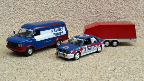 Ford Transit fourgon Renault Philips et sa remorque 68 Limay (78)