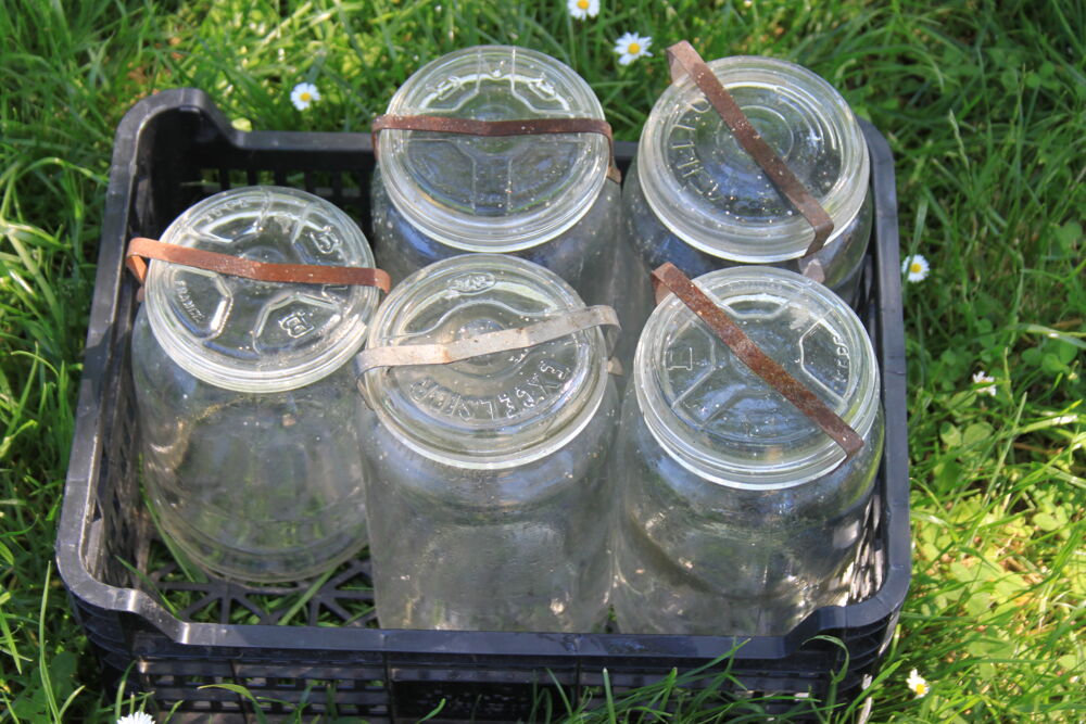 5 Bocaux &agrave; st&eacute;rilisation de 2 litres Cuisine