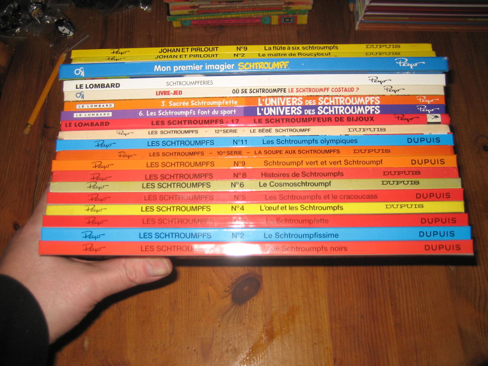 lot 19 bd SCHTROUMPFS + JOHAN ET PIRLOUIT dupuis lombard Livres et BD