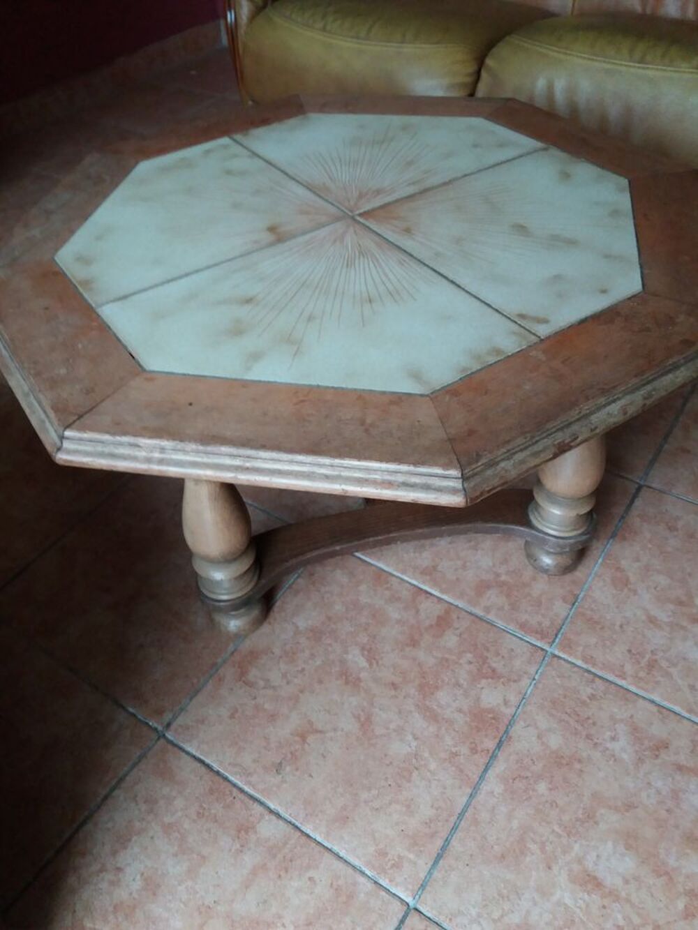 Table basse de salon octogonale Meubles