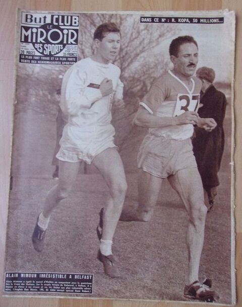 Le Miroir des sports But club année 1956 3 Béthencourt-sur-Mer (80)