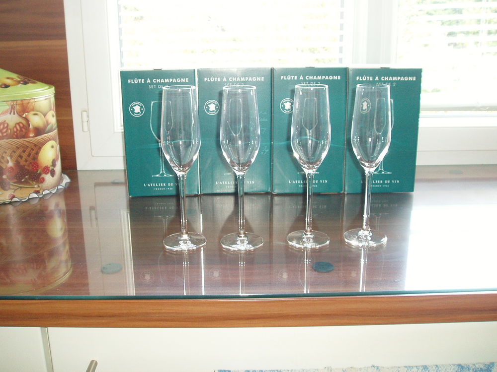 Fl&ucirc;tes &agrave; Champagne NEUVES de l'Atelier du Vin Electroménager