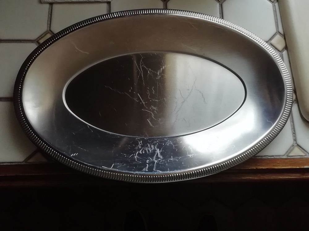 Plat ovale Jean Couzon orf&egrave;vre Cuisine