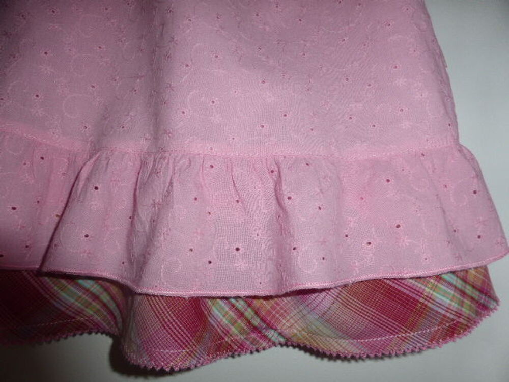 Sergent Major Robe rose volant madras manches courtes 9 mois Vêtements enfants