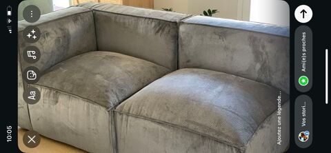 Canap 2 modules Seven La Redoute 250 Crissey (71)