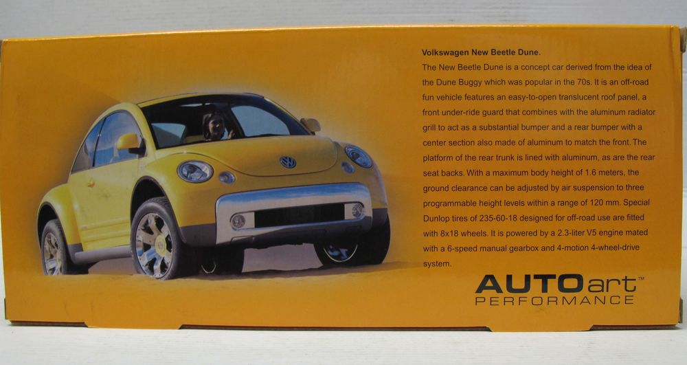 Volkswagen New Beetle Dune AUTOART 2000 concept car 