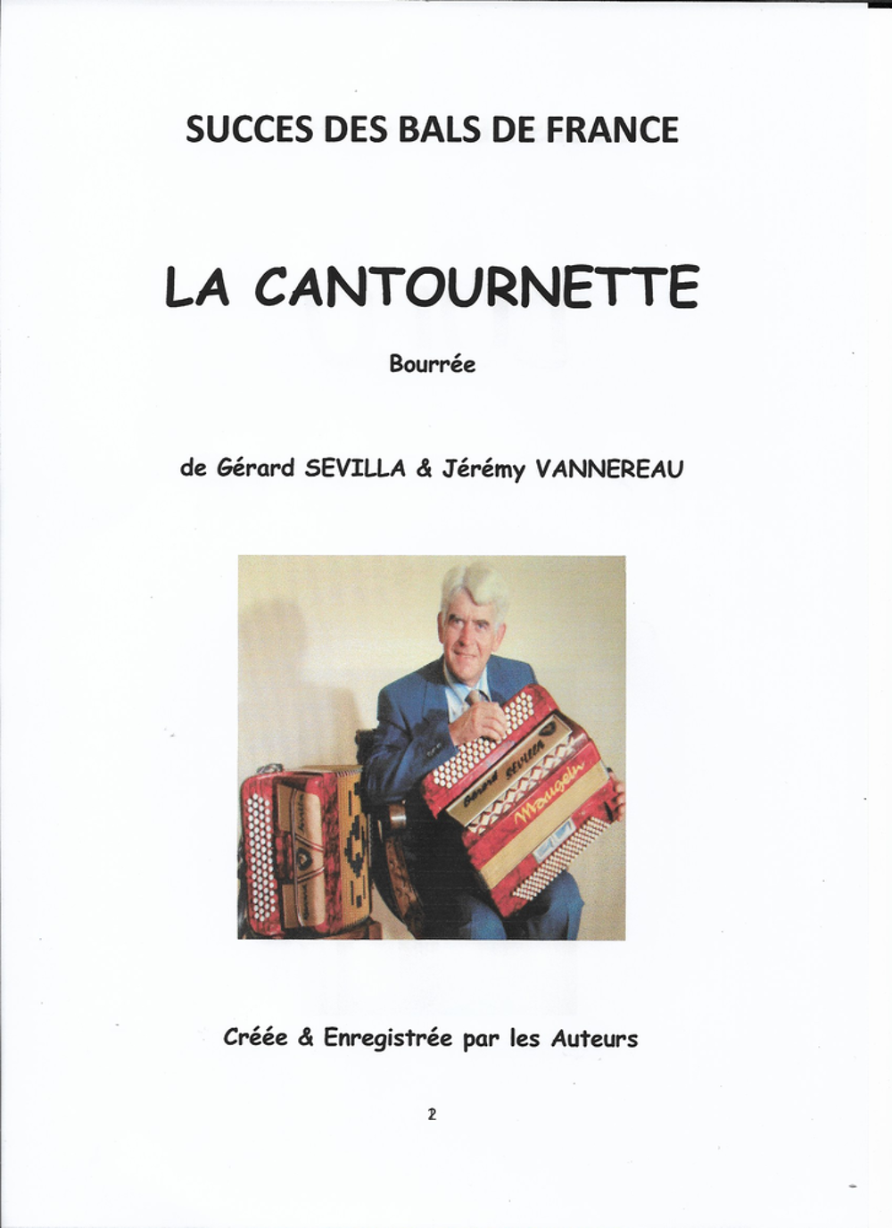ACCORDEON: LA CANTOURNETTE Instruments de musique