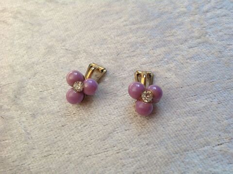 BOUCLES OREILLES IMITATION 3 PERLES & DIAMANT Envoi Possible 4 Tr�gunc (29)