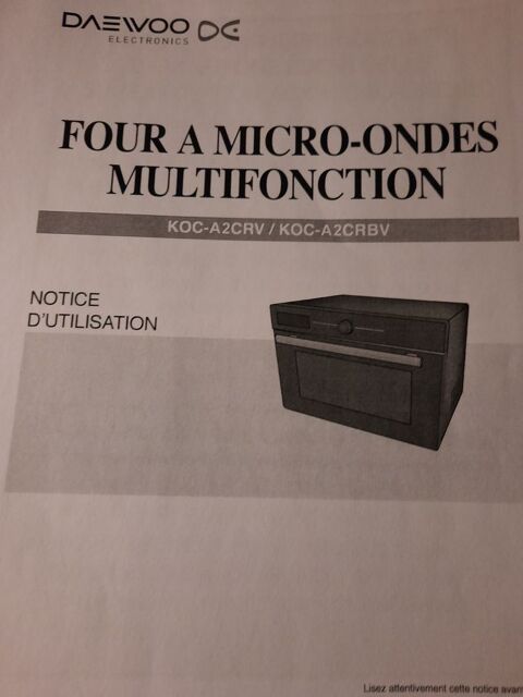 FOUR MICRO ONDES MULTIFONCTION 100 Draveil (91)