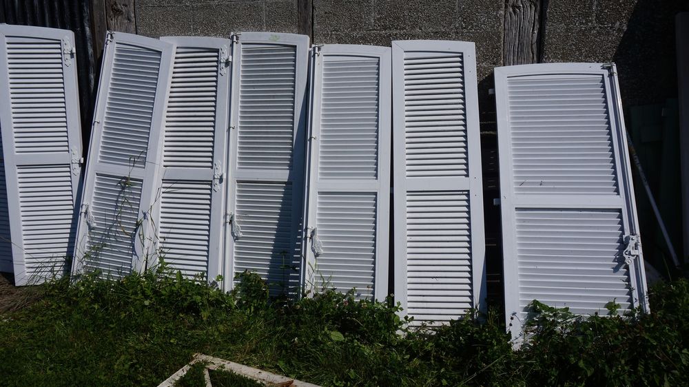 paires de volets persienn&eacute;s PVC neufs Bricolage
