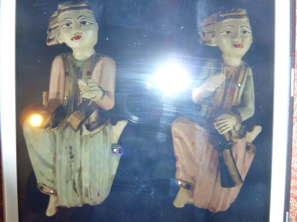 PERSONNAGE EN BOIS SCUPLTE Décoration
