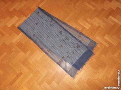 Echarpe bleu gris�e (V3) 3 Tours (37)