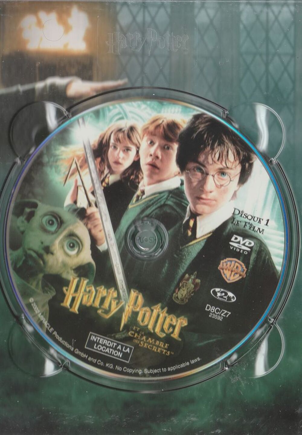 Harry Potter et la cambre des secrets DVD et blu-ray