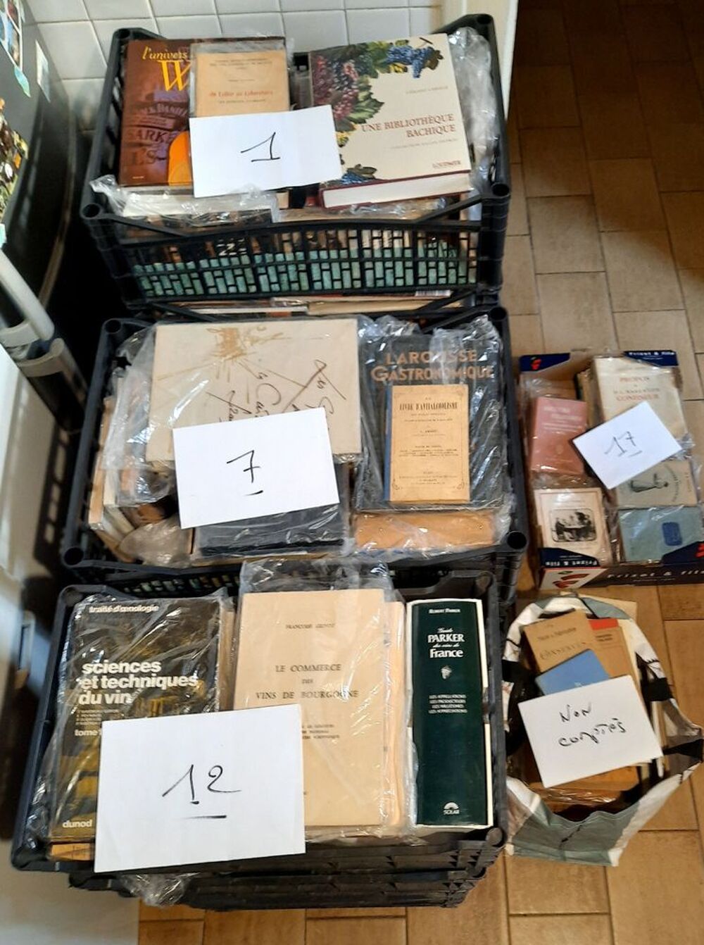 LOT livres cuisine gastronomie oenologie Livres et BD