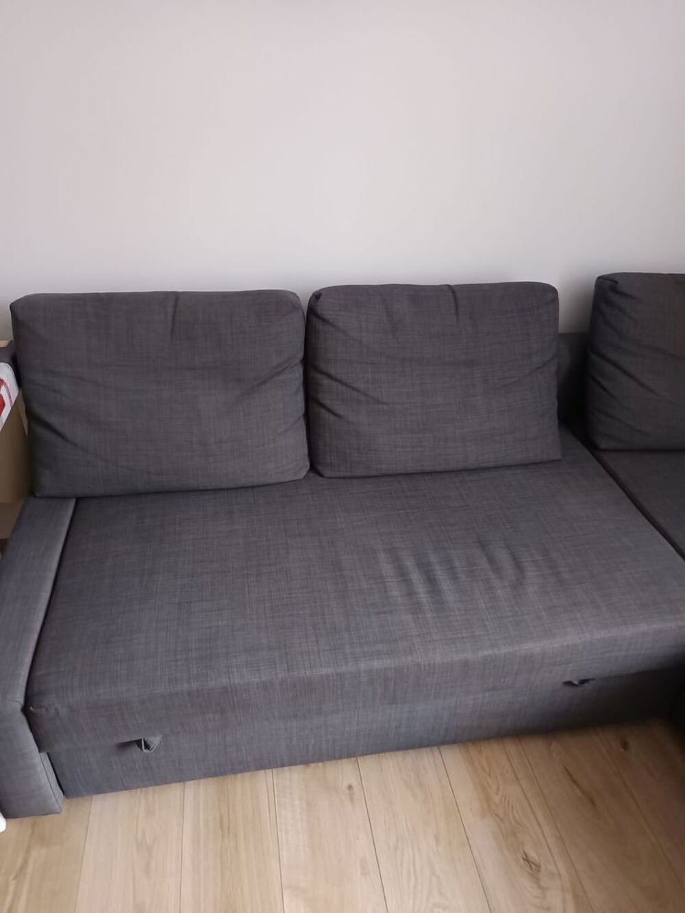Canap&eacute; convertible angle+rangement, Skiftebo gris fonc&eacute;
Meubles