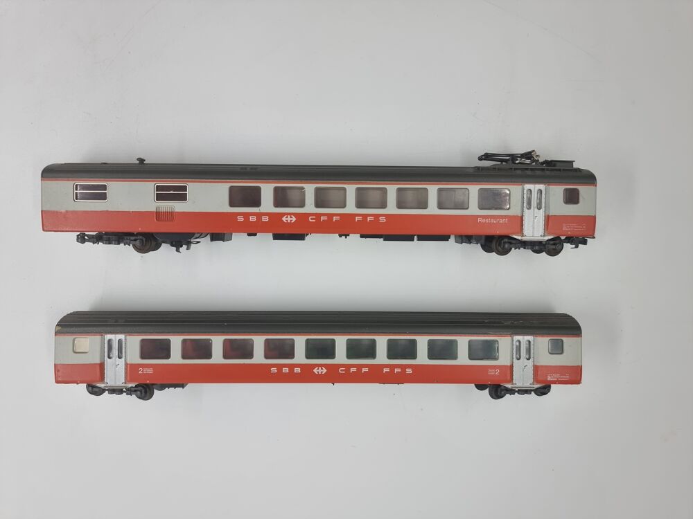 Lot de 5 wagons de trains miniatures SBB CFF FFS Jeux / jouets