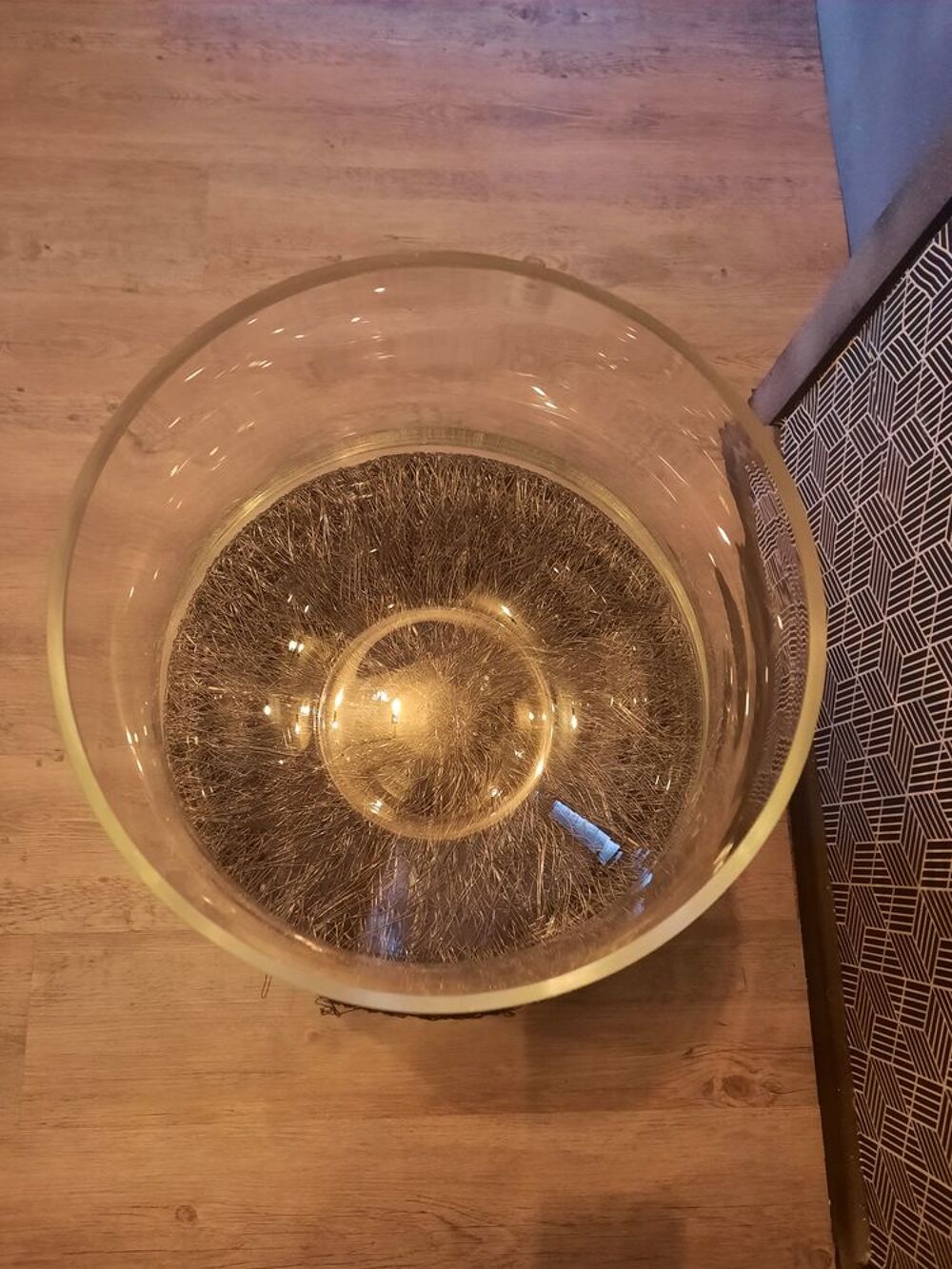 Vase transparent haut Décoration