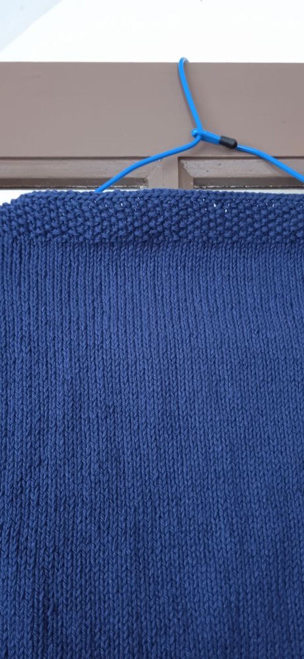 Pull bleu en coton Vêtements
