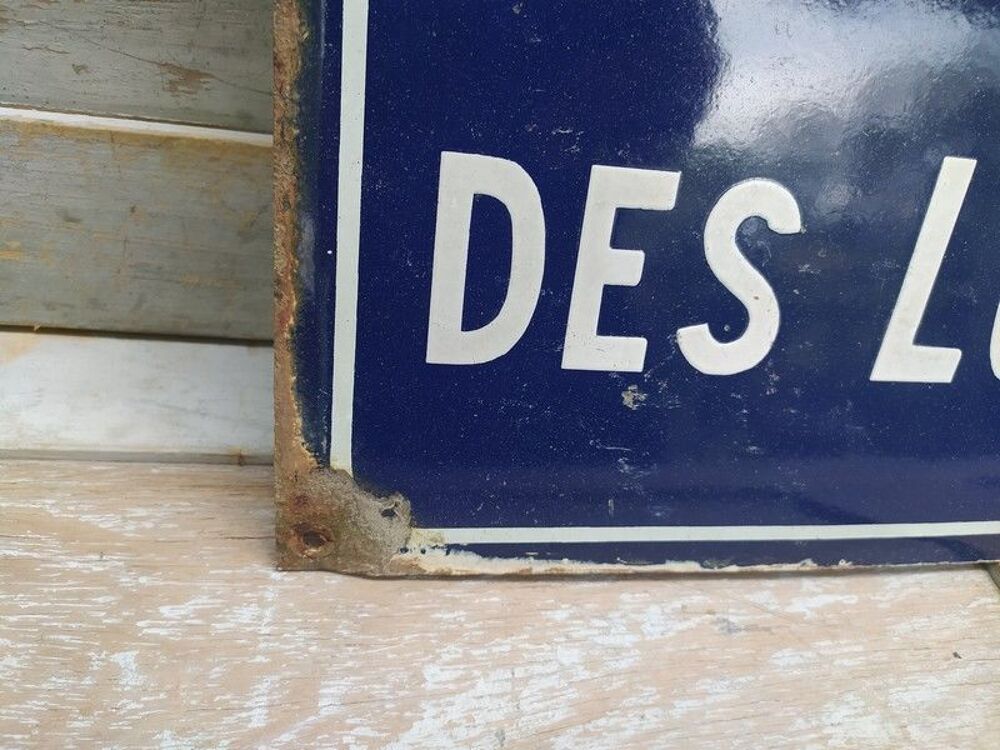 Ancienne Plaque &Eacute;maill&eacute;e Rue des Locquets 
