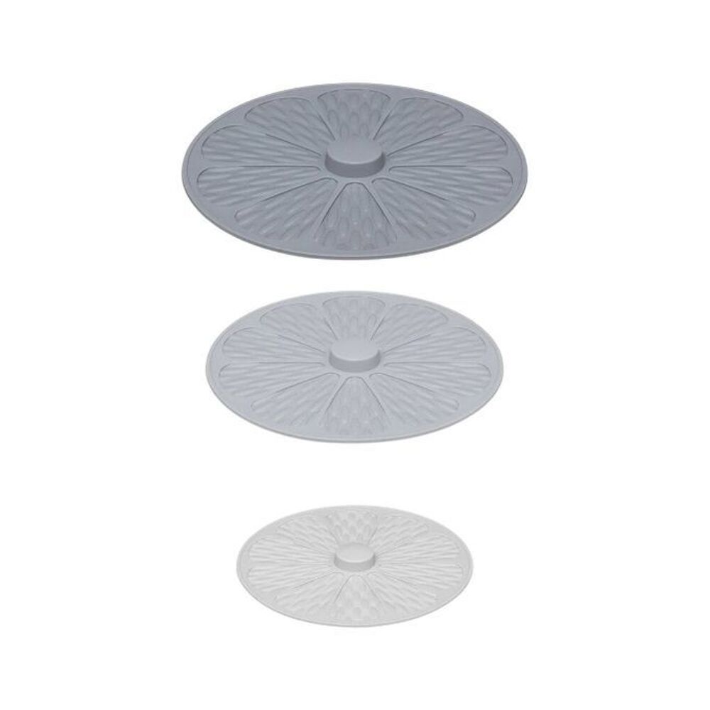 Set de 3 Couvercles Alimentaires Ronds Empilables 22/26/31cm Cuisine