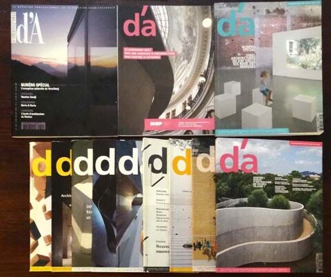 D'A, revue d'architecture, lot de 12, TBE 24 Paris 4 (75)