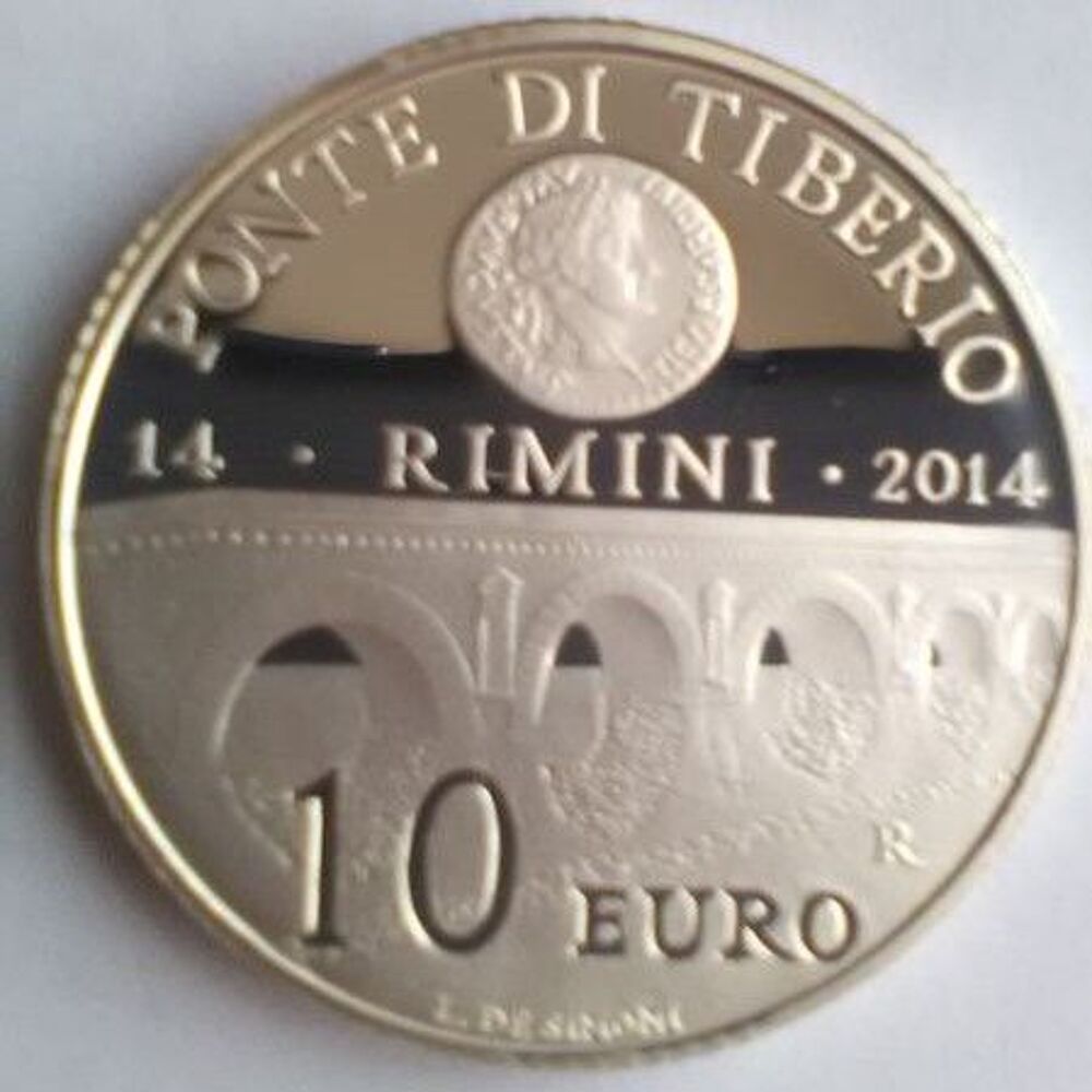 10 EUROS ARGENT &quot; PONT DE TIBERIO &quot; SAINT MARIN ANNEE 2014 