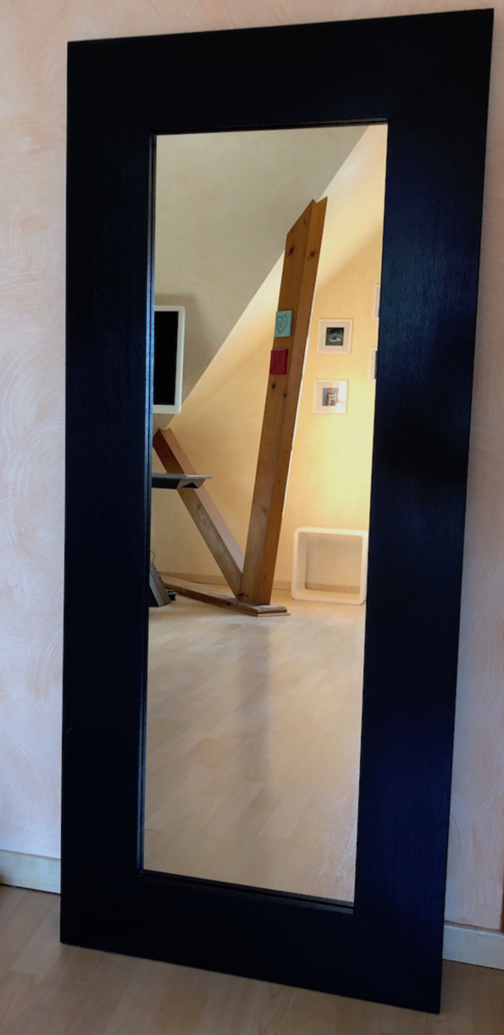 Miroir design 140 x 60 cm bois anthracite neuf D�coration