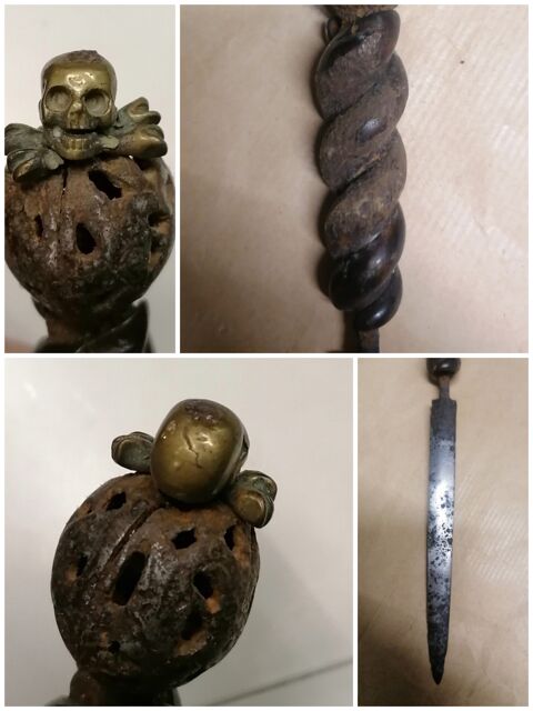 Stylet poignard militaire Allemand WW1 brunswick uhl 110 Les Baroches (54)