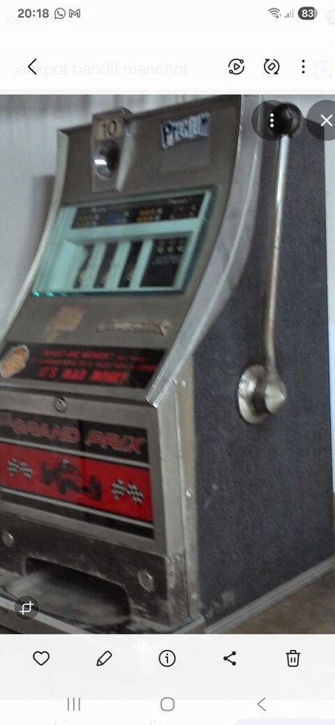 Bandit manchot en panne ou a restaurer Les Sables-d'Olonne (85)