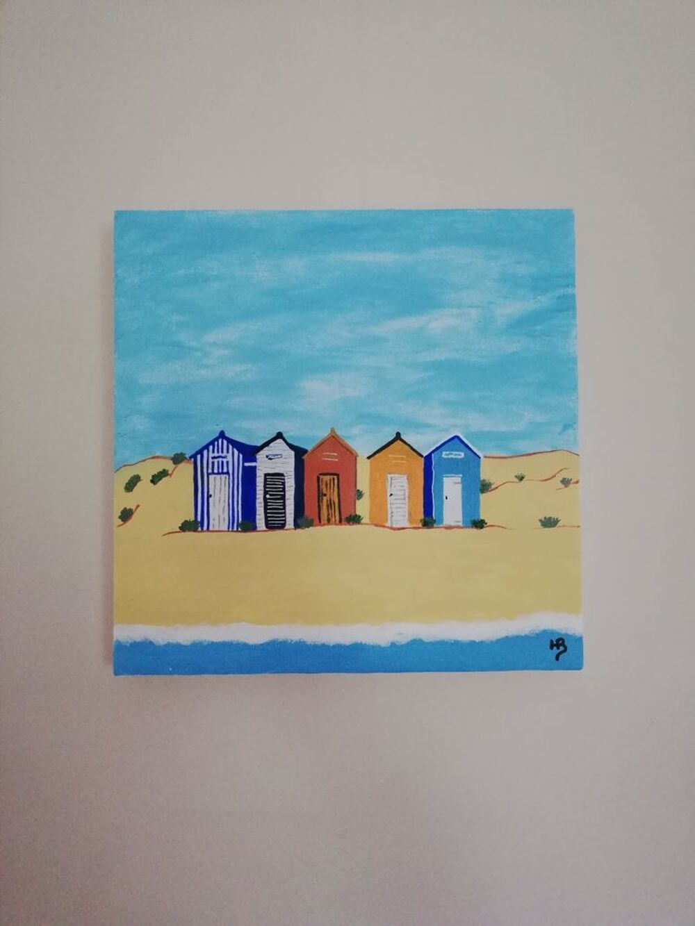 Tableau peinture acrylique mon bel &eacute;t&eacute;
Décoration