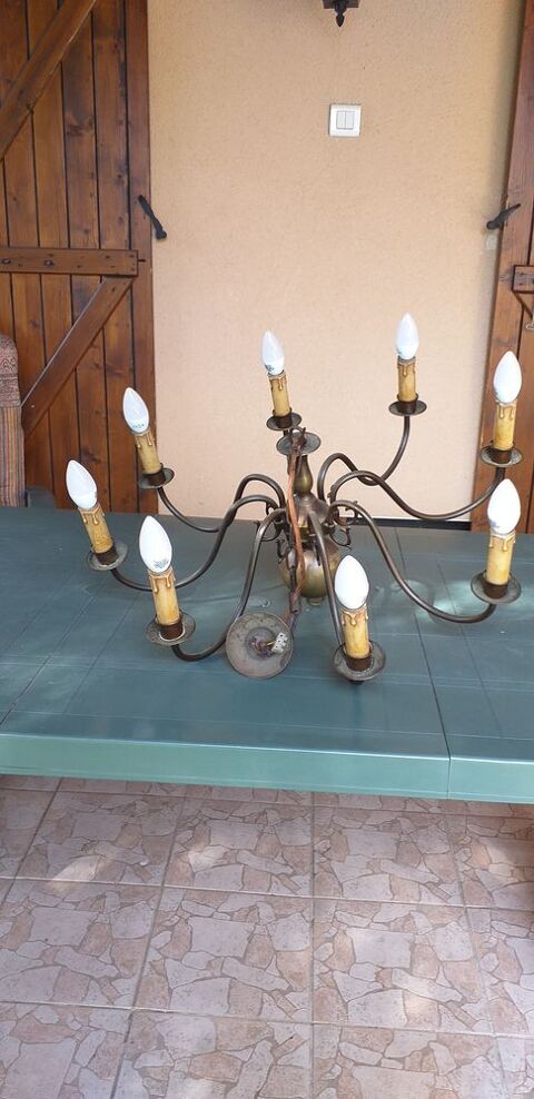 Lustre en bronze 8 branches 60 R�ding (57)