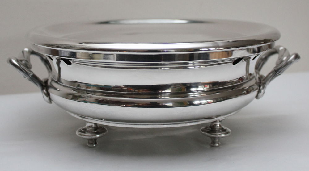 Chauffe Plat ancien m&eacute;tal argent&eacute; CHRISTOFLE Cuisine