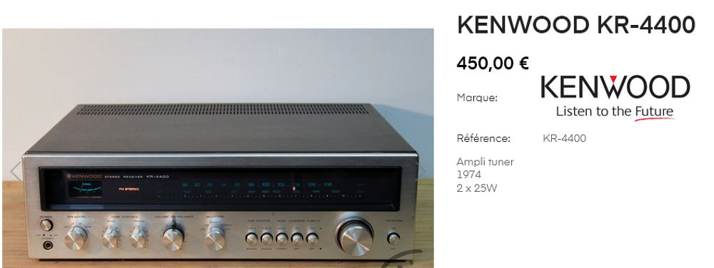 Tuner AM-FM KENWOOD Audio et hifi