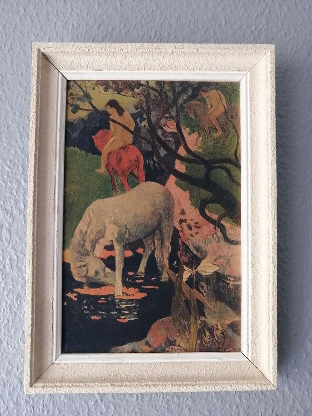 Tableau : Le cheval blanc de Paul Gauguin Décoration