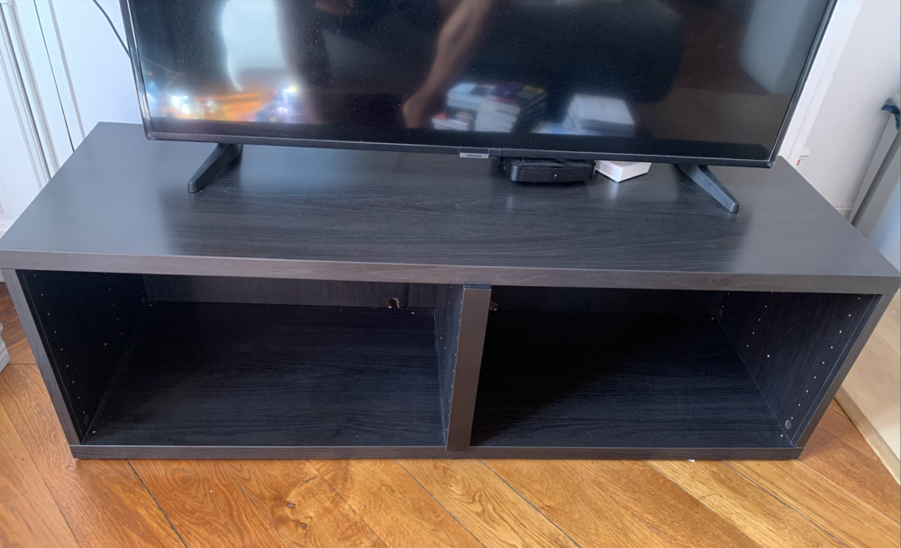 Banc TV, brun noir, Meubles
