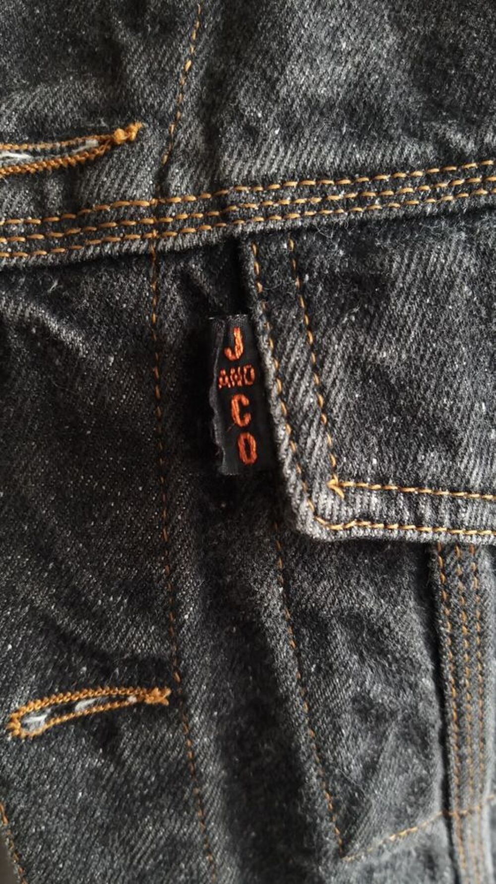 blouson jeans black d&eacute;lav&eacute; Vêtements