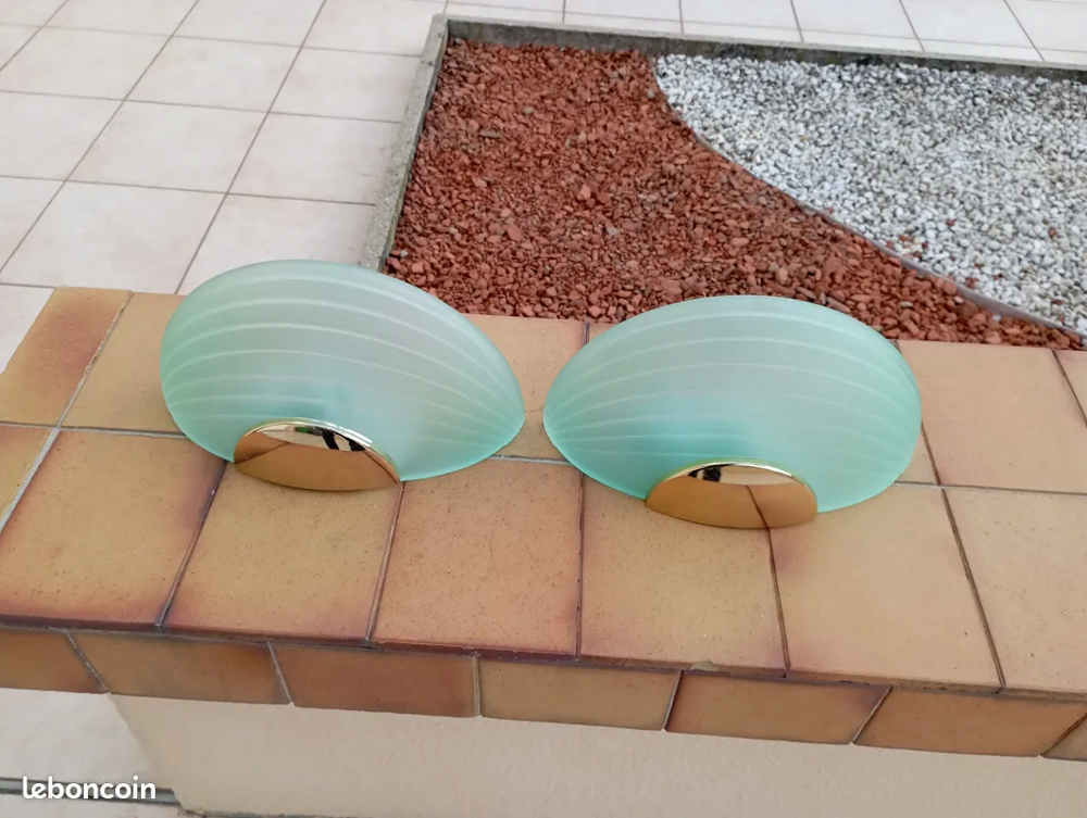 2 Jolies appliques murales vintages Décoration