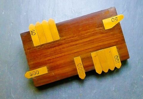 Ancien compte point en bois prcieux. 30 Montargis (45)