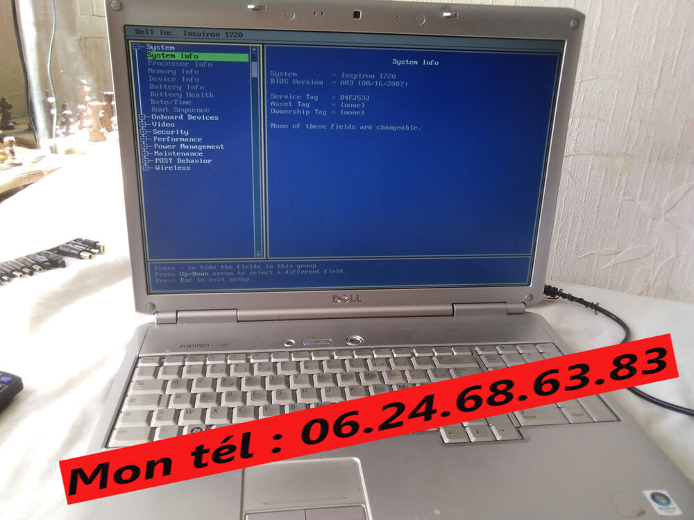 Pc Portable Dell Inspiron 1720 Matériel informatique