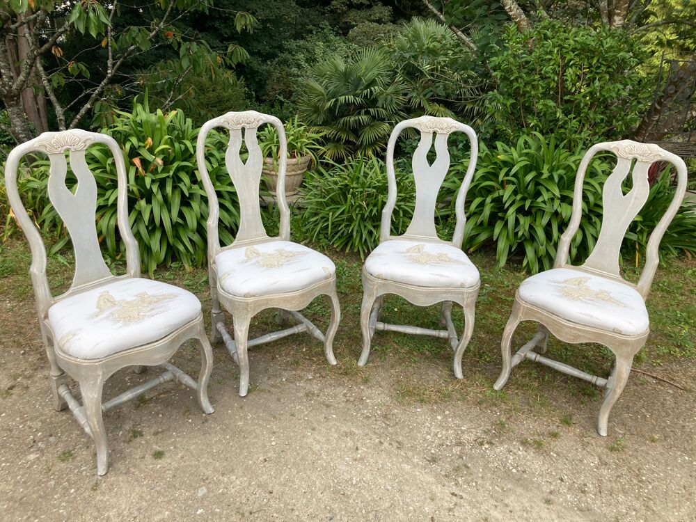 4 chaises bois massif Meubles