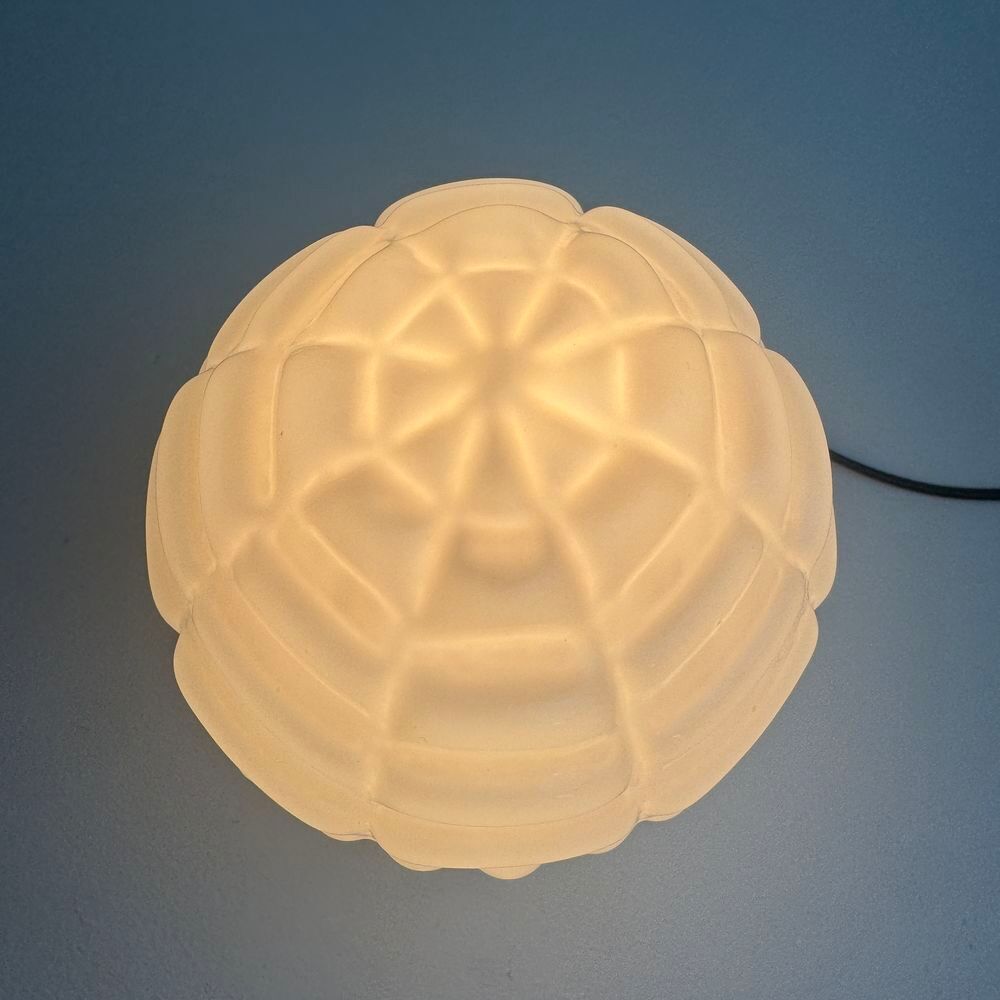 ANCIENNE PETITE APPLIQUE EN OPALINE ET CERAMIQUE ART-DECO Décoration