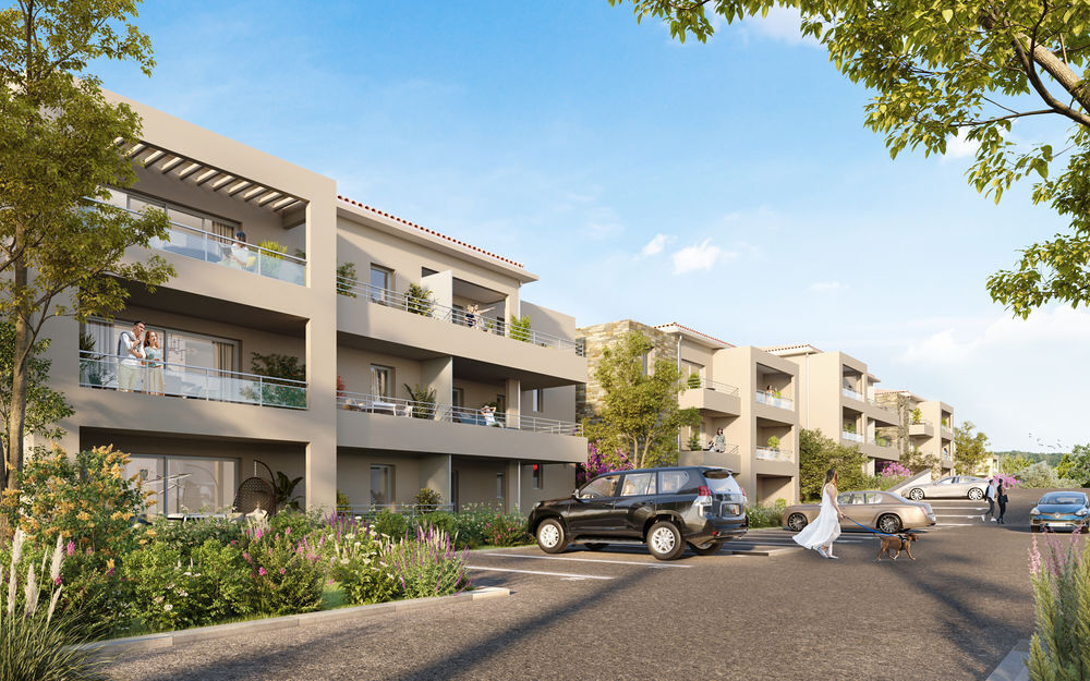 Vente Appartement T2 vue mer 43 m2, terrasse 13m2, dernier étage R+2, parking Lozari