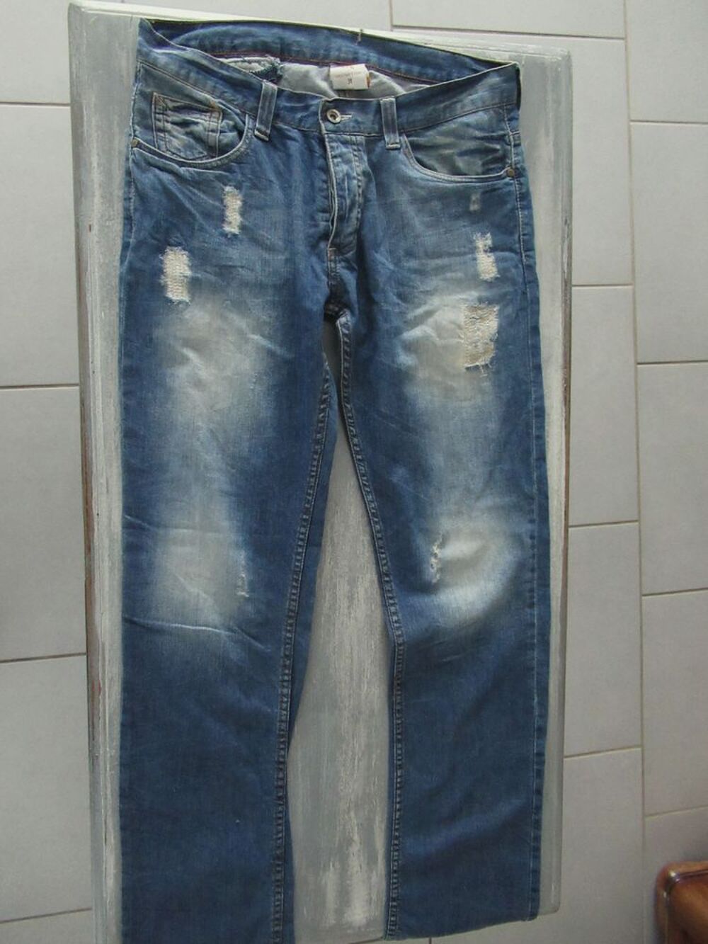 Jean Blue Jeans pantalon ZARA homme ZJ taille 40-US31 Vêtements